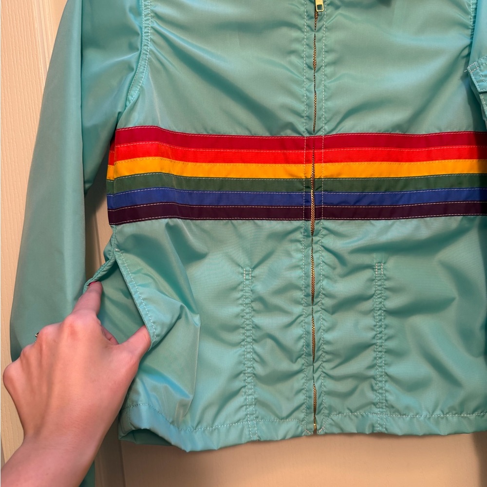 Rainbow Stripe Women's Jacket - Picture 5 of 5